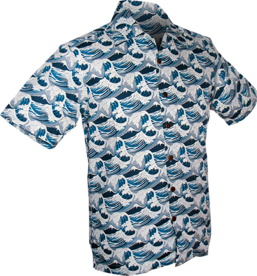Shortsl. Japanese Waves blue