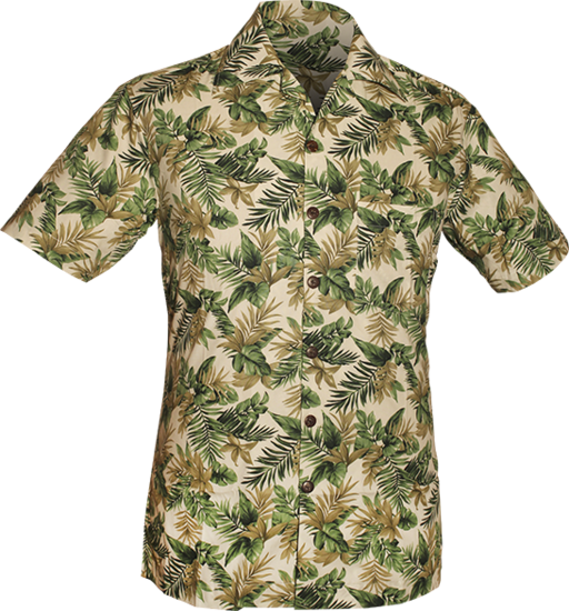 Shortsl. Jungle Leaves creme , green , grey