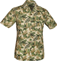 Shortsl. Jungle Leaves creme , green , grey