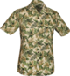 Shortsl. Jungle Leaves creme , green , grey