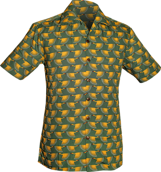 Shortsl. Graphical Bird green , yellow