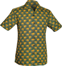 Shortsl. Graphical Bird green , yellow