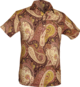 Polo-Shirt Paisley creme , violet , old-rose