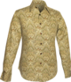 Ornamentical Paisley creme , green , brown