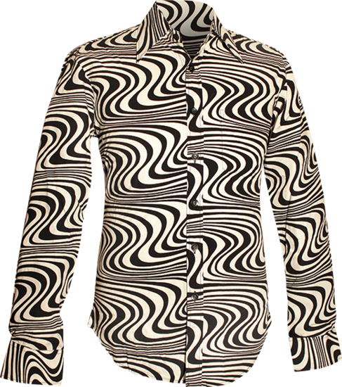 Wavyline creme , black