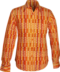 70's Shamrock orange , creme