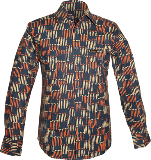 Worker-Shirt Drum-Stick blue, creme, rose