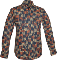 Worker-Shirt Drum-Stick blue, creme, rose