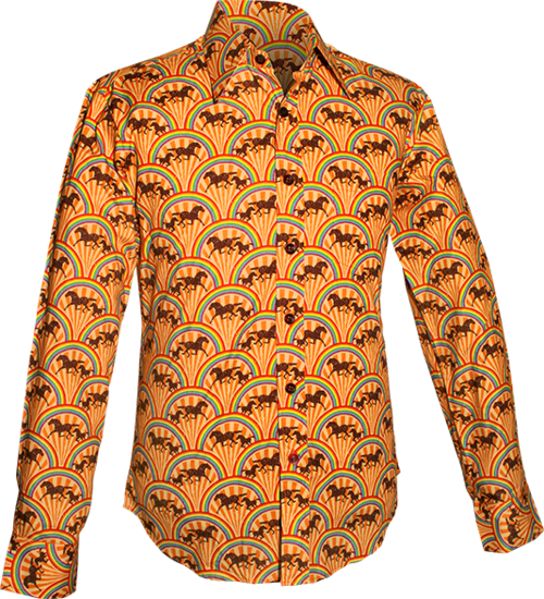 Rainbows & Horses dark-creme, rainbow