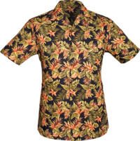 Shortsl. Jungle Plants navy, green, rose